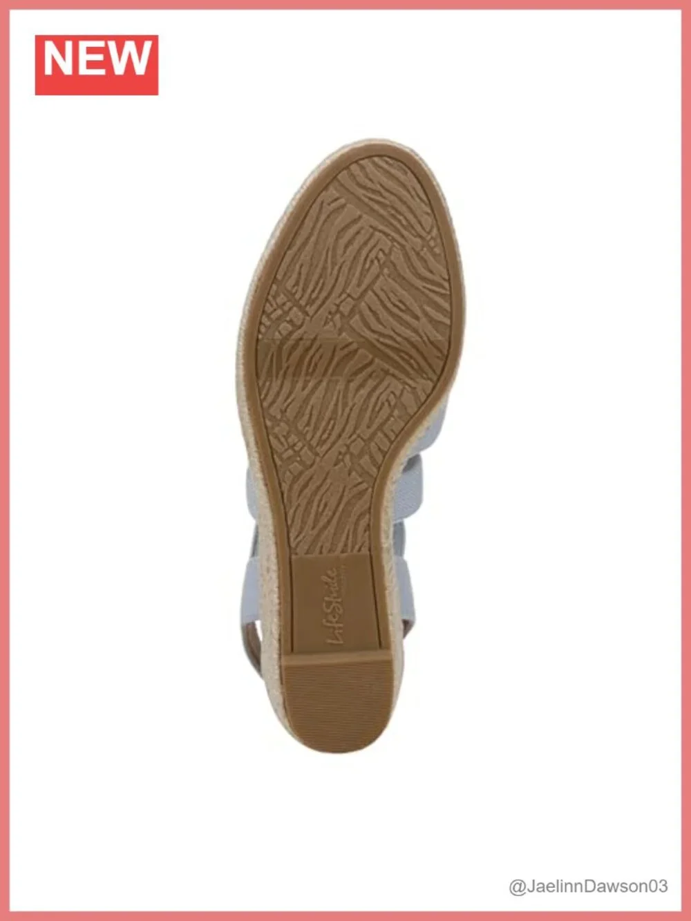 LifeStride Women's Espadrille Wedge Sandals - Soft System Comfort